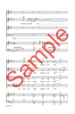 Keep Your Lamps! - Johnson - Choral Octavo - SSAB Accompanied