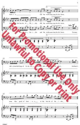 Joshua - Gibson - Choral Octavo - TTB Accompanied