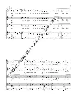 Good Old Days - Colpitts - Choral Octavo - SSA Accompanied