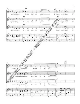Good Old Days - Colpitts - Choral Octavo - SSA Accompanied