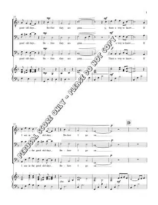 Good Old Days - Colpitts - Choral Octavo - TBB Accompanied