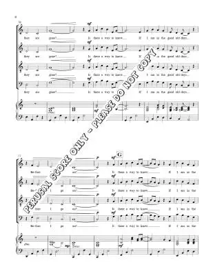 Good Old Days - Colpitts - Choral Octavo - Unison
