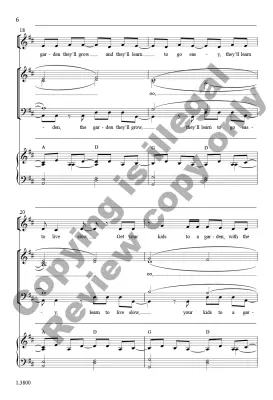 Easy on the Earth - Wallace/Kirchner - Choral Octavo - SATB Accompanied
