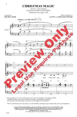Christmas Magic - Laufey/Stewart/Weir - Choral Octavo - SSA Accompanied