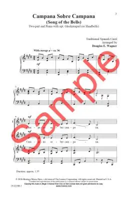 Campana Sobre Campana - Wagner - Choral Octavo - 2-Pt Accompanied
