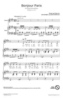 Bonjour, Paris - Papoulis - Choral Octavo - Unison/2-Part Accompanied