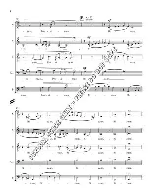 Bizaan (Be Still) - Balfour - Choral Octavo - SATBB A Cappella
