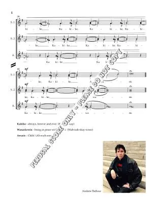Awasis (Child) - Balfour - Choral Octavo - SSA A Cappella