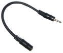 Link Audio - AA66 6-inch Mono 1/4-inch Female to Stereo Mini-Jack Male Cable Adaptor