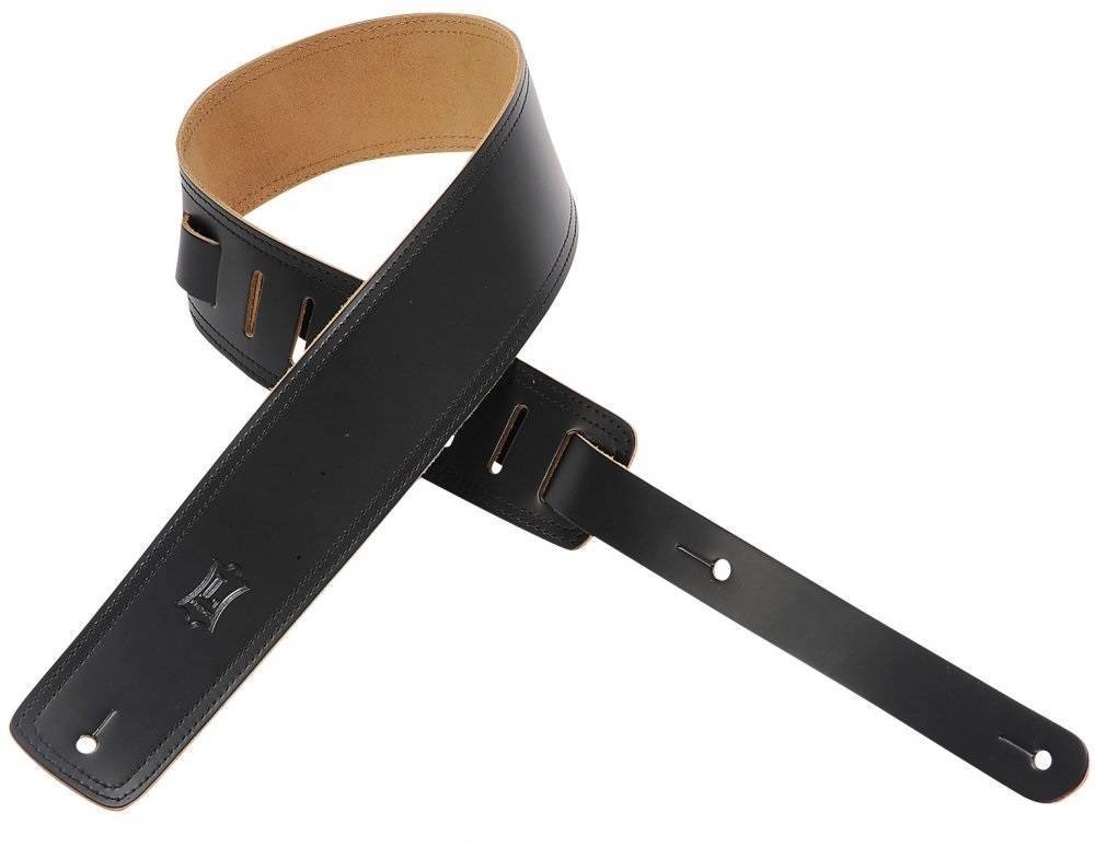 Sangle de guitare en cuir 2.5\'\' - Noir