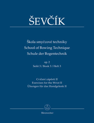 School of Bowing Technique op. 2, Book 3 - Sevcik/Foltyn - Violin - Book