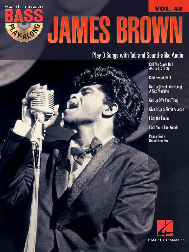 James Brown: Bass Play-Along Volume 48 - Bass Guitar TAB - Book/CD