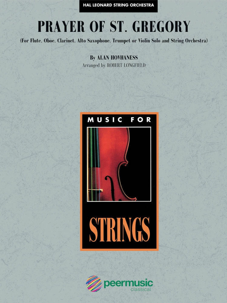 Prayer Of St. Gregory - Hovhaness/Longfield - String Orchestra/Flexible Solo - Gr. 3-4