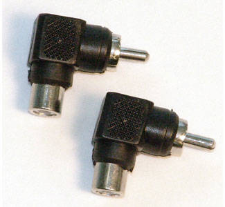 Link Audio RCA-M to Angled RCA-F Adaptor