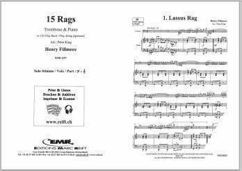 15 Rags - Fillmore/King - Trombone/Piano - Book/CD