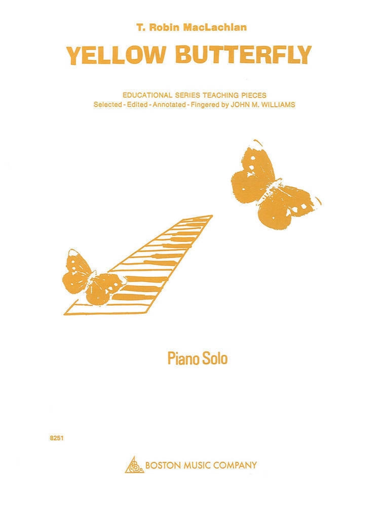 Yellow Butterfly - MacLachlan/Williams - Piano - Sheet Music