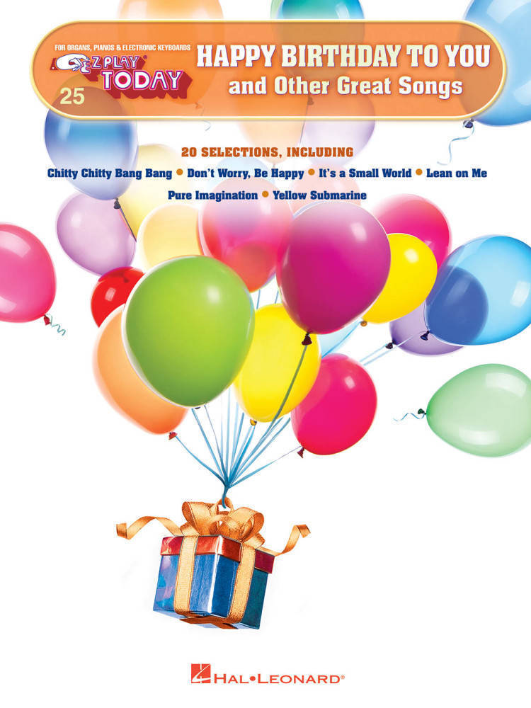 Happy Birthday to You and Other Great Songs -  E-Z Play Today Volume 25 - Keyboard - Book