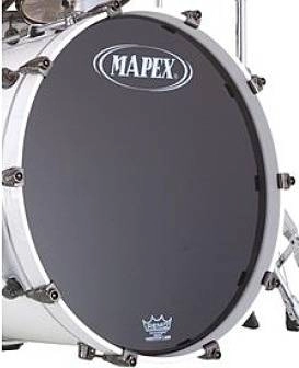 22\'\' WK Head by Remo (3 Per Pk) - Black w/Mapex Logo