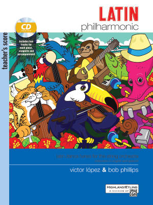 Latin Philharmonic: Latin Dance Tunes for the String Orchestra - Lopez/Phillips - Score - Book/CD