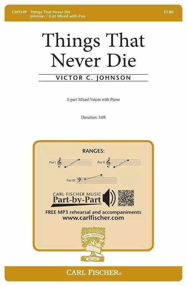 Things That Never Die - Johnson - 3 Pt Mixed
