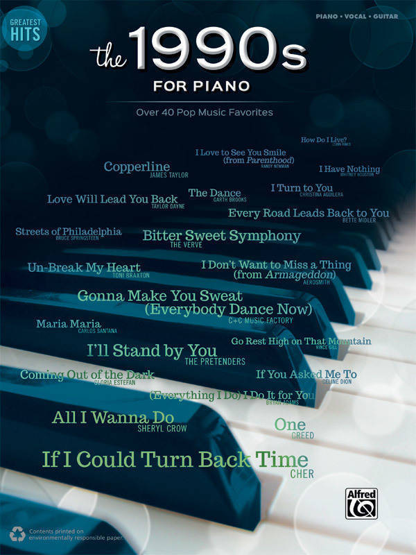 Greatest Hits: The 1990s for Piano - Piano/Vocal/Guitar - Book