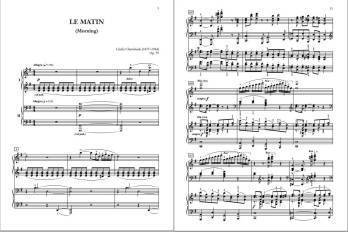 Le matin and Le soir (Morning and Evening), Op. 79 - Chaminade - Piano Duo (2 Pianos, 4 Hands)