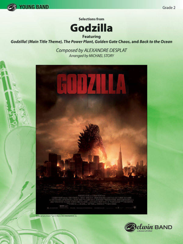 Selections from Godzilla - Desplat/Story - Concert Band - Gr. 2