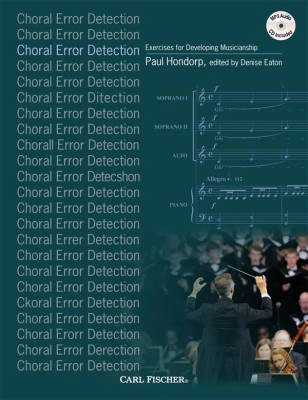 Choral Error Detection: Exercises for Developing Musicianship - Hondorp/Eaton - Book/CD