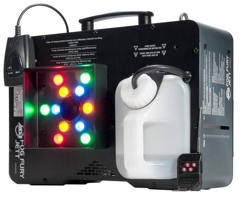 American DJ High Velocity Vertical Fog Machine W/ RGBA LEDs Long