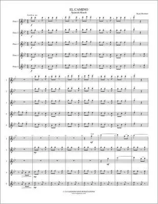 El Camino: Spanish March - Meeboer - 5 Flutes