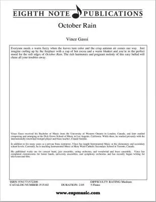 October Rain - Gassi - 5 Flutes