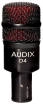 Audix - D4 Dynamic Microphone w\/Pouch & Clip