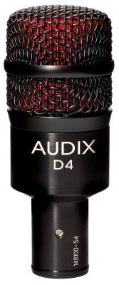 Audix - D4 Dynamic Microphone w/Pouch & Clip