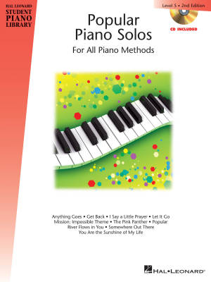 Hal Leonard - Popular Piano Solos - 2nd Edition - Level 5 - Kern/Rejino/Keveren - Intermediate Piano - Book/CD