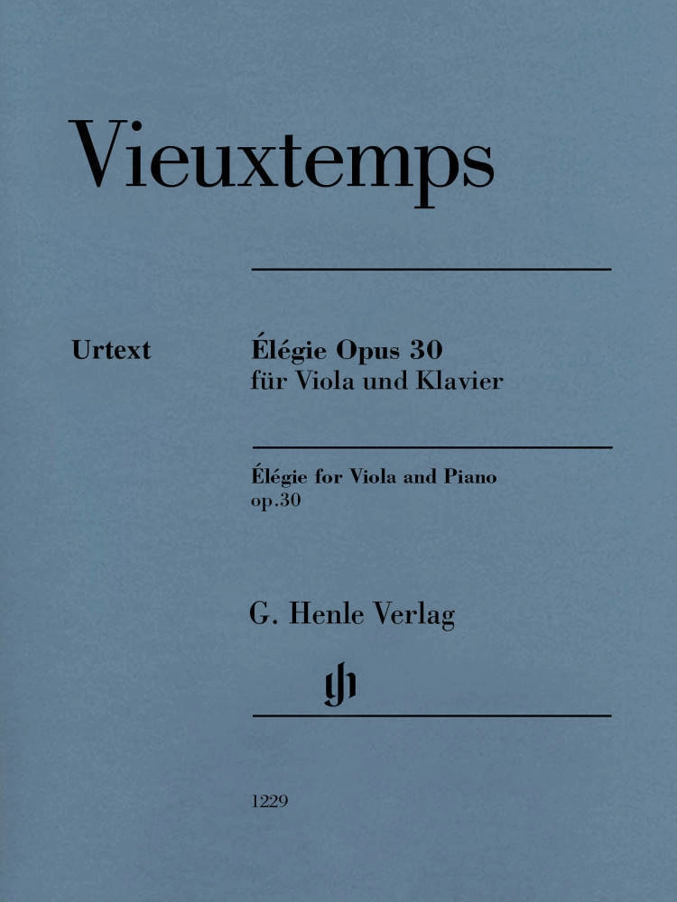 Elegie op. 30 for Viola and Piano - Vieuxtemps /Jost /Schilde /Zimmermann - Viola/Piano