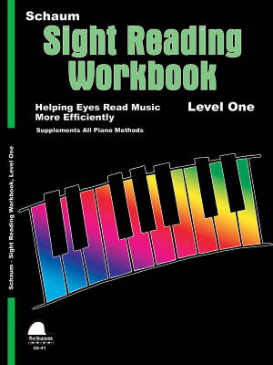 Schaum Publications - Sight Reading Workbook, Level 1 - Schaum - Piano - Livre