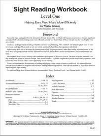 Sight Reading Workbook, Level 1 - Schaum - Piano - Book