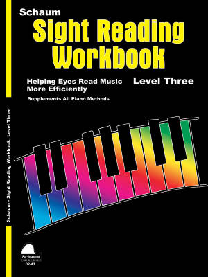 Schaum Publications - Sight Reading Workbook, Level 3 - Schaum - Piano - Livre