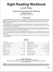 Sight Reading Workbook, Level 3 - Schaum - Piano - Book