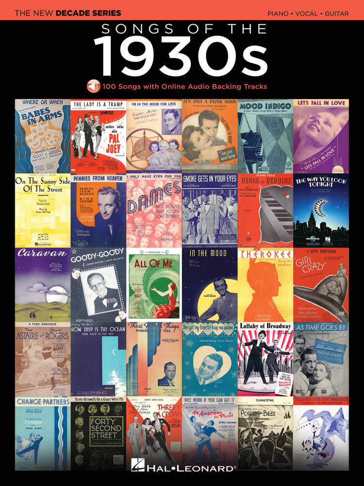 Songs Of The 1930s - Piano/Vocal/Guitar - Book/Online Audio