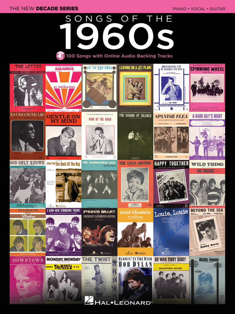 Songs Of The 1960s - Piano/Vocal/Guitar - Book/Online Audio
