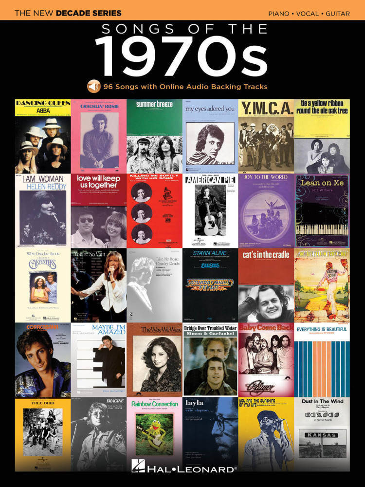 Songs Of The 1970s - Piano/Vocal/Guitar - Book/Online Audio