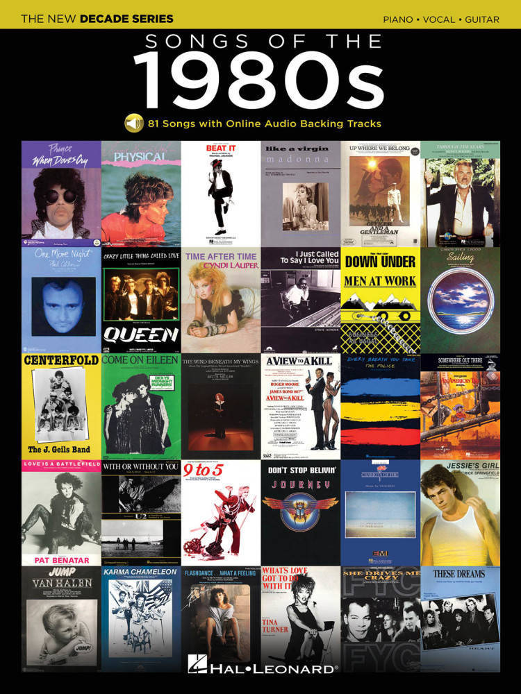 Songs Of The 1980s - Piano/Vocal/Guitar - Book/Online Audio
