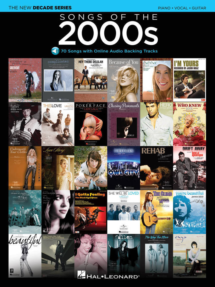 Songs Of The 2000s - Piano/Vocal/Guitar - Book/Online Audio