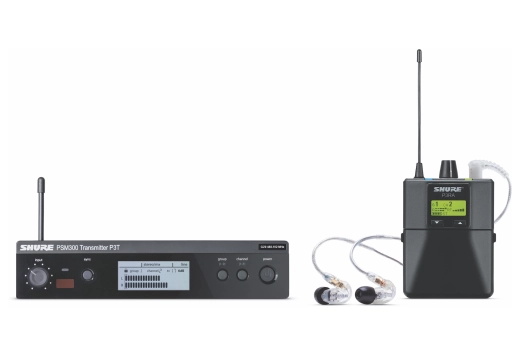 Shure - Systme de monitoring intra-auriculaire sans fil PSM300 avec couteurs SE215-CL (G20)