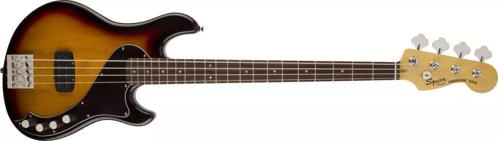 Squier Deluxe Dimension Bass I - 3-Colour Sunburst, Rosewood