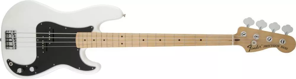Dee Dee Ramone Precision Bass - Olympic White, Maple