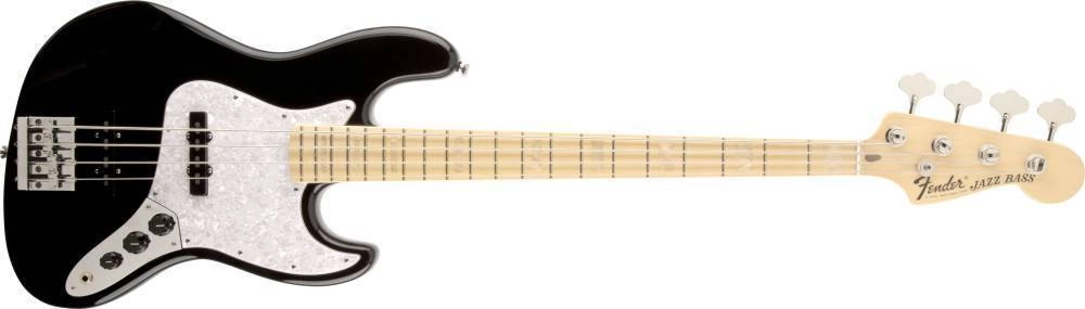 USA Geddy Lee Jazz Bass - Black, Maple