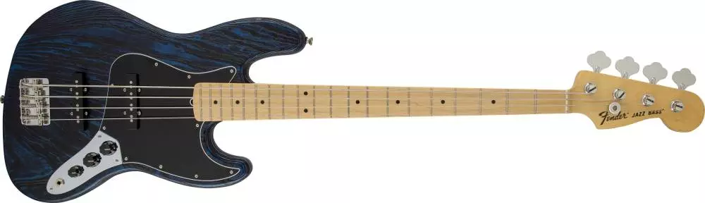 LTD Ed. Sandblasted Jazz Bass with Ash Body, Crimson Red, Maple