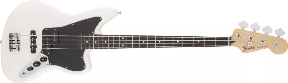 Standard Jaguar Bass - Olympic White, Rosewood